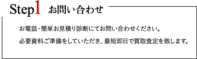 1.お問合せ